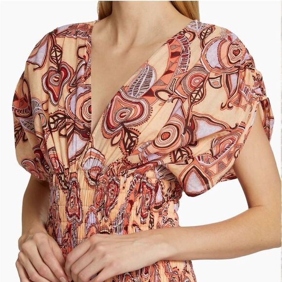 ALC Luna Smocked Printed Mini Dress NWT size 8 $ 495.00 - Picture 7 of 10